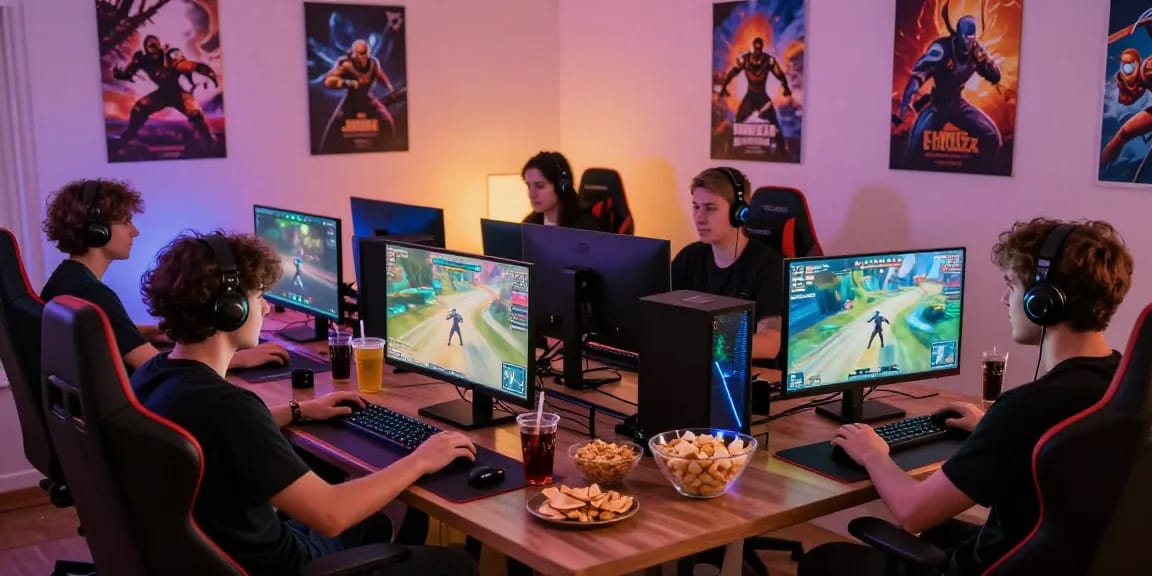 Komunitas megawin88 saat bermain game online bersama dengan semangat.