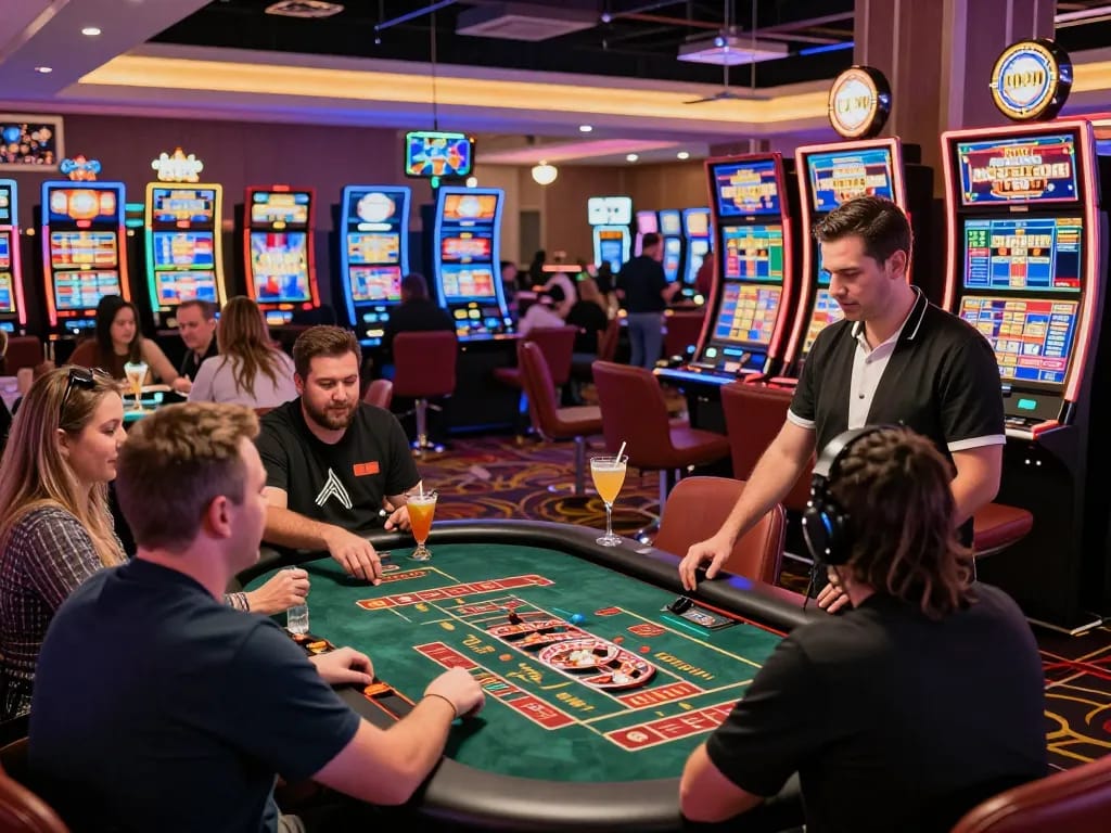 Experience the thrill of online gambling at https://789p1.de.com with vibrant gaming stations and engaging players.