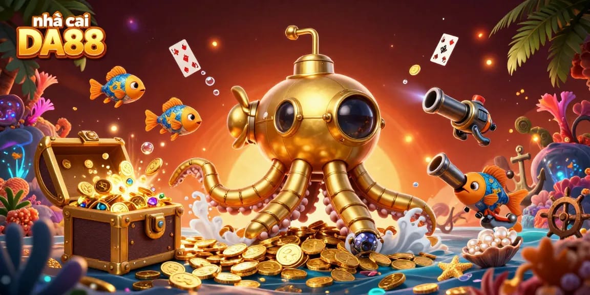 Experience exciting gameplay at nhà cái DA88 with captivating underwater scenes and thrilling casino elements.