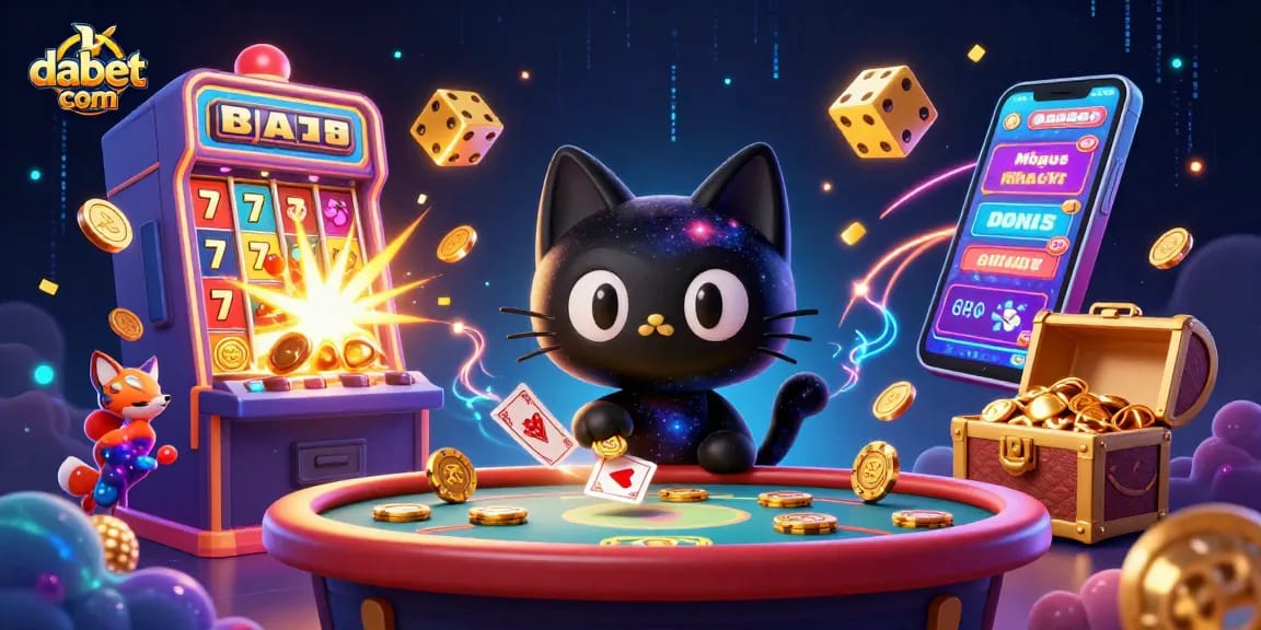 Engage in thrilling gaming action at dabet com, showcasing a rich 3D casino experience.