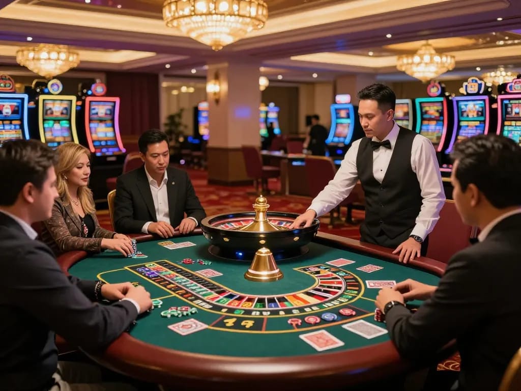 Experience the thrill of roulette at 789betviet with eager players and vibrant casino atmosphere.